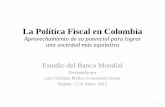 Politica Fiscal en Colombia, Lars Christian Moller