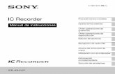 Manual Grabadora Sony Icd Ax412f En español