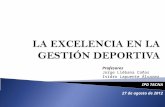 La Excelencia en La Gesticulan Deportiva Curso Ipd de Tacna 2012