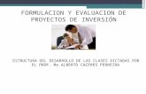 Formulacion y evaluacion de proyectos