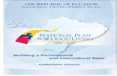 Ecuador´s National Plan for Good Living 2009-2013