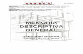 Memoria Descriptiva Arquitectonica General