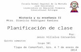 Planificacion de Clase Historia-conquista de México.