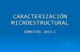 Caracterizaciã“n Microestructural