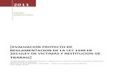 Analisis Propuesta de Reglamentación Ley de Victimas y Restitución de Tierras 2011