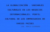 Negocios Internacionales Aspectos Culturales