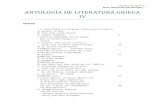 Antología de Literatura Griega IV