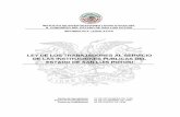 Ley de Los Trabajadores Al Servicio de Las Instituciones Publicas Del Estado de San Luis Potosi