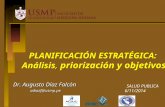Planificacion Estrategica Probematica,Priorizacion, Objetivos a Diaz Nov14