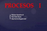 Procesos y Planificación - Sistemas Operativos