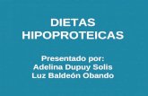 DIETAS HIPOPROTEICAS