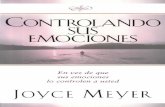 Meyer Joyce - Controlando Sus Emociones