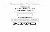 Trole Motorizado Serie Mr2 Kito Mr2om-Ka