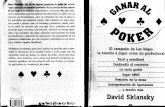 Ganar Al Poker de David Sklansky