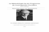 Imre Lakatos La Metodologia de Lo Programas de Investigacion Cientifica