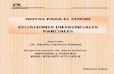 Notas-Ecuaciones Diferenciales Parciales