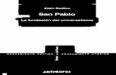 Badiou Alain - San Pablo La Fundacion Del Universalismo