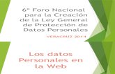 6o Foro Nacional Para La Creacion de La Ley General de Proteccion de Datos Personales