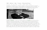 90 Años de Yves Bonnefoy