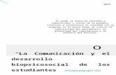 Pretesis La Comunicacion y El Desarrollo Biopsicosocial de Los Estudiantes.