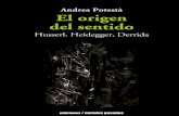 Potesta Andrea - El Origen Del Sentido - Husserl Heidegger Derrida