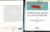 Para Que Sirve La Sociologia-Bernard Lahire