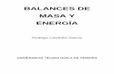 Balances de Masa y Energía