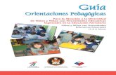 Guia de Orientaciones Pedagogicas Para La Atencion a La Diversidad en Educacion Parvularia