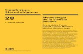 Metodología de La Ciencia Política - CIS - CUADERNOS METODOLOGICOS