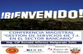 Conferencia Servicios t.i.-ing. Ronald Melgarejo Solis-unmsm