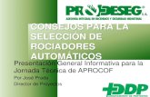 Consejos Para Seleccion de Rociadores - Jose Prada - Aprocof