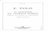 30 Estudios en Cuerdas Dobles violín E. Polo