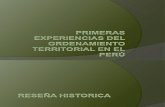 Primeras Experiencias Del Ordenamiento Territorial en El Perú