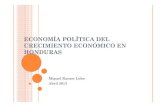 Economia Politica Crecimiento en Honduras