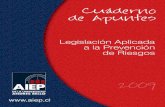 Cuaderno de Apuntes Legislación Aplicada a La Prev. de Riesgos