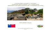 Catastro Flora y Fauna Parque Nacional La Campana