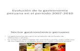 Evolución de La Gastronomía Peruana en El Periodo