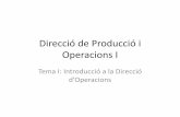 Direcció de Producció i Operacions I Temes I a IIIBOOO