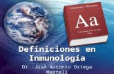 Definiciones en Inmunología