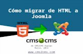 Cómo migrar de HTML a Joomla con CMS2CMS