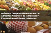 Guia de La Composicion Nutricional de Alimentos Naturales, De La Industria y Preparaciones Chilenas Habituales