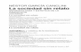 La Sociedad Sin Relato Nestor Garcia Canclini