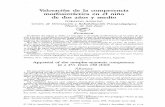 aguado (1988) valoración de la competencia morfosintáctica en el niño de dos años y medio