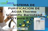 SISTEMA DE PURIFICACIÓN DE AGUA Thermo Scientific Barnstead
