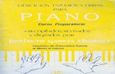 Curso de Piano - Ejercicios, Estudios y Obras Perfecto Garcia Chornet