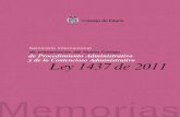 Memorias Seminario presentación nuevo CPACA Ley 1437 2011