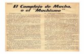 El Complejo Del Macho e el "Machismo"