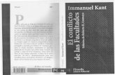 Kant, Inmmanuel - El Conflicto de Las Facultades (Ed. R. Aramayo)