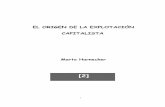 Harnecker, M. Origen explotación capitalista