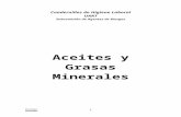 Aceites y Grasas Minerales.